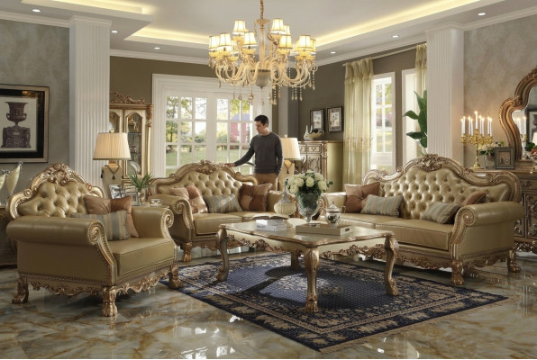 Zestaw sofowy 3+2+1 miejsce do siedzenia Sofa Kanapa Podkładka Ustawić Kanapy Chesterfield Skóra