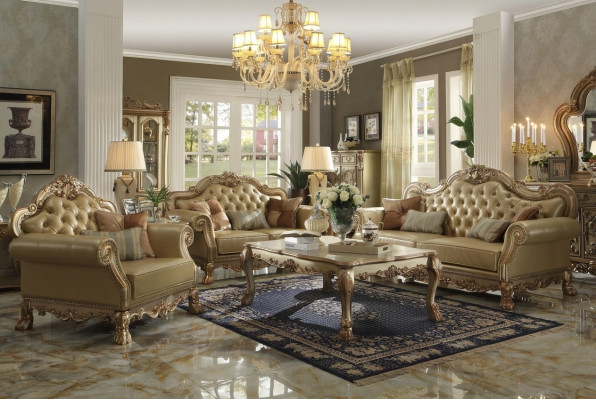 Zestaw sofowy 3+2+1 miejsce do siedzenia Sofa Kanapa Podkładka Ustawić Kanapy Chesterfield Skóra