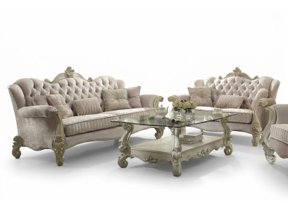 Chesterfield Zestaw sofowy 3+2+1 Siedziba Set Design Sofa Podkładka Kanapy Kanapa