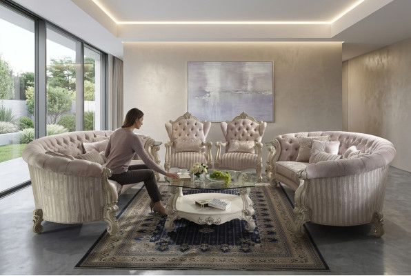 Zestaw sofowy Couch Podkładka Classic 4+4 miejsce do siedzenia Zestaw Chesterfield Sofas Podkładka