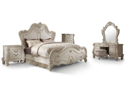 Łóżko Classic Podwójne łóżko 2x Szafki nocne Łóżko Design Nowość 3 szt.