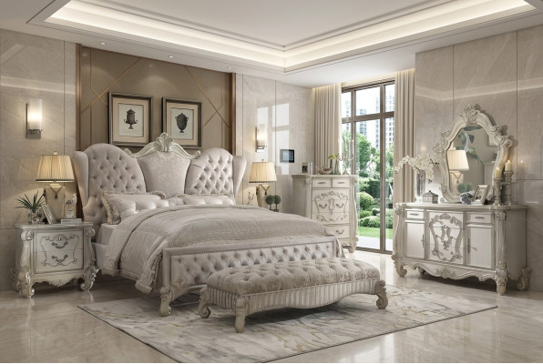 Łóżko Royal Big Size Chesterfield Luksusowe łóżko hotelowe Baroque Rokoko