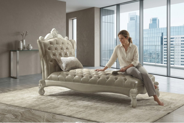 Szezlong Chesterfield Sofa Leżak Leżanka Relaks Leżaki Skóra Włókienniczy Nowość