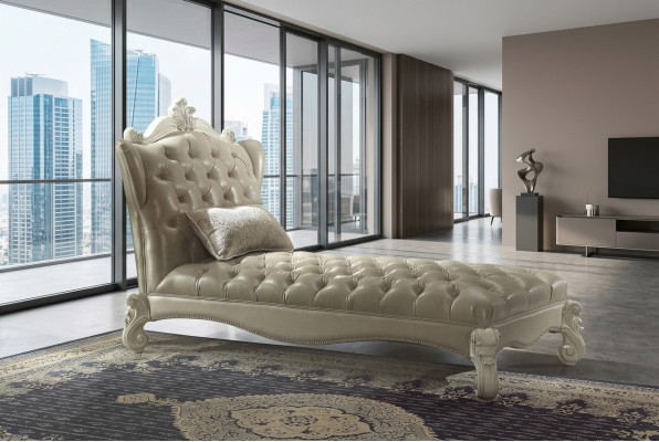 Szezlong Chesterfield Sofa Leżak Leżanka Relaks Leżaki Skóra Włókienniczy Nowość