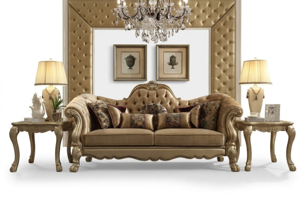 Klasyczne 3 miejsce do siedzenia Sofa Sofa Sofa Podkładka Sofy Sofy Dekoracja Barokowa
