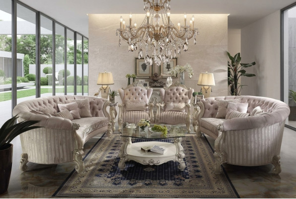 Zestaw sofowy Baroque miejsce do siedzenia Żywy krajobraz Sofa Podkładka Ustawić Sofy 4-częściowe.