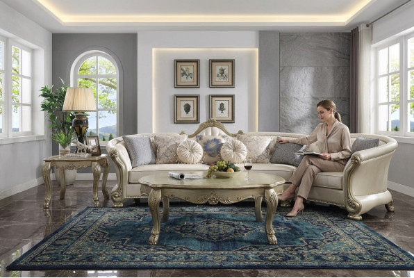 Klasyczny stolik kawowy Stolik Sofa Design Living Room Barokowy