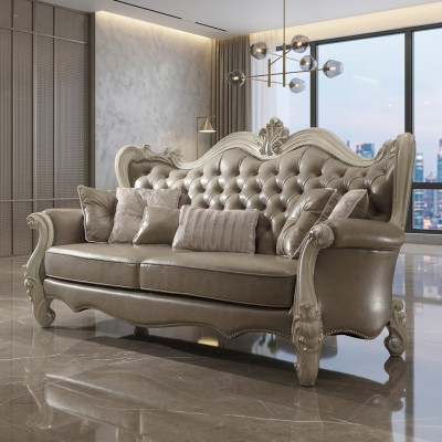 Trzyosobowa 3 miejsce do siedzenia Relaks Sofy Lounge Sofa Skóra Podkładka Kanapa Materiał