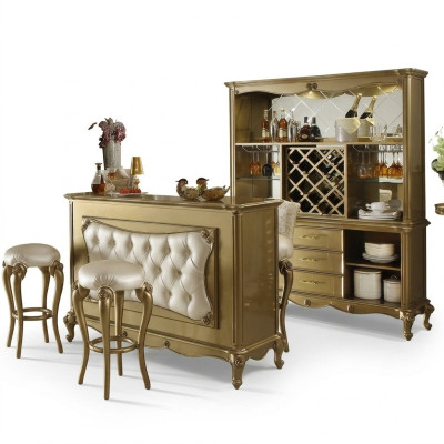 Lady barowe Bar Tabela Drewno Bar stoły Lady Luxury Class Baroque Praca fizyczna Nowe