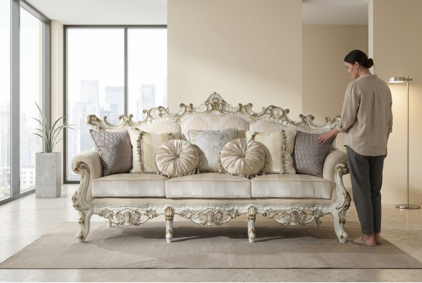 Luksusowa Sofa Design Kanapa Podkładka Classic Meble Trzyosobowa Trzyosobowa