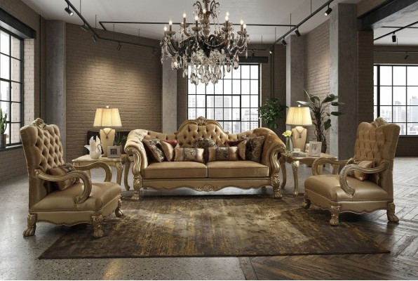 Zestaw sofowy 3+1+1 miejsce do siedzenia Zestaw Sofa Podkładka Couchen Couch Luxury Chesterfield