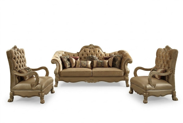 Zestaw sofowy 3+1+1 miejsce do siedzenia Zestaw Sofa Podkładka Couchen Couch Luxury Chesterfield