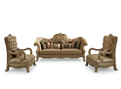 Zestaw sofowy 3+1+1 miejsce do siedzenia Zestaw Sofa Podkładka Couchen Couch Luxury Chesterfield