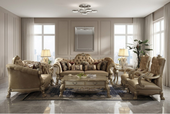 Luksusowy Zestaw sofowy 3+2+1+1 miejsce do siedzenia Zestaw Sofa Podkładka Kanapy Kanapa