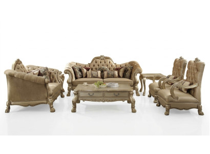 Luksusowy Zestaw sofowy 3+2+1+1 miejsce do siedzenia Zestaw Sofa Podkładka Kanapy Kanapa