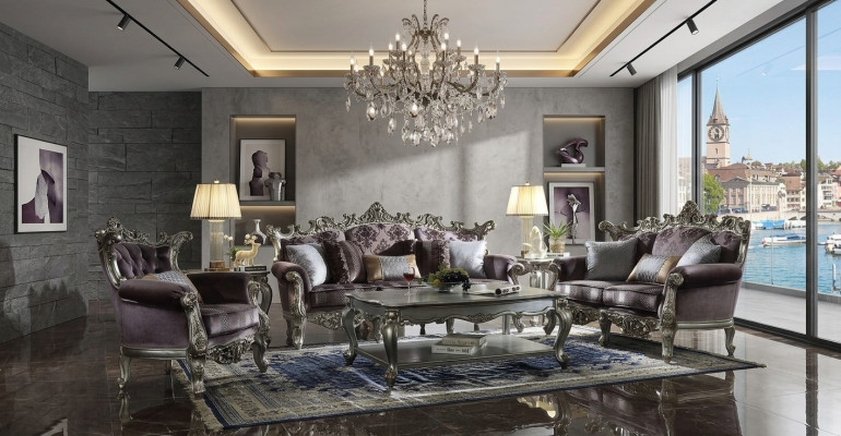 Zestaw sofowy 3+2+1 miejsce do siedzenia Design Sofa Podkładka Couchen Couch Luxury Baroque