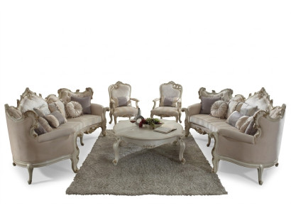 Zestaw sofowy Couch Podkładka Classic 4+4+1 miejsce do siedzenia Set Design Sofy Podkładka