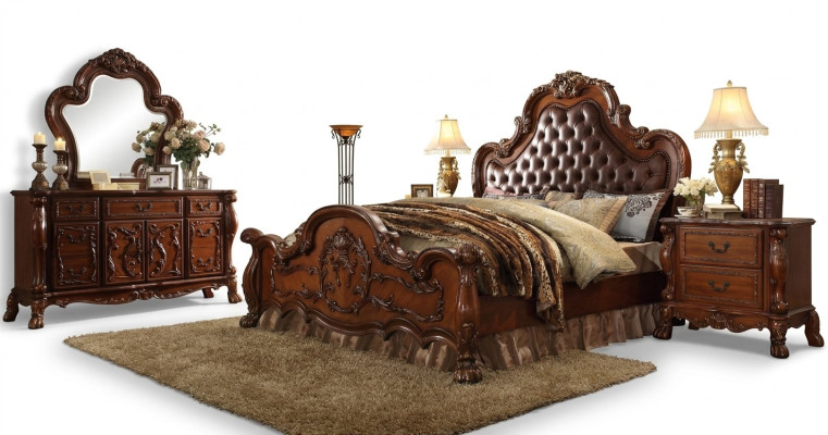 Design Sypialnia 5 szt. Kompletny zestaw Sypialnia Łóżko Stolik nocny