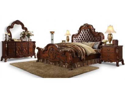 Design Sypialnia 5 szt. Kompletny zestaw Sypialnia Łóżko Stolik nocny
