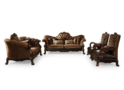 Luksusowy Zestaw sofowy 3+1+1 miejsce do siedzenia Zestaw Design Sofa Podkładka Kanapy Kanapa