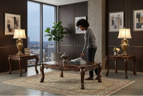 Klasyczny stolik kawowy barokowy Stolik Sofa Design do salonu
