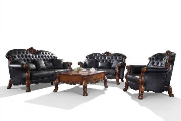 Designerski Zestaw sofowy 3+2+1 miejsce do siedzenia Sofa Kanapa Skóra Ustawić Podkładkę Zestaw Nowy