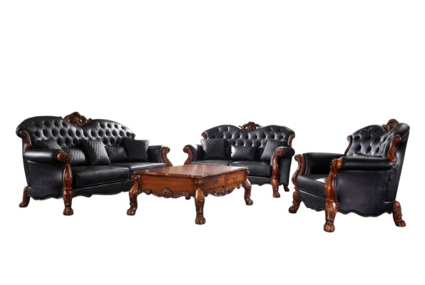 Sofa trzyosobowa Żywy krajobraz Sofy Kanapa Podkładka Ustawić Skóra Baroque