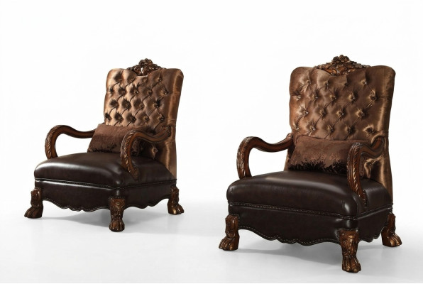 Fotel Designer Krzesło Podkładka Relex Materiał Włókienniczy Skóra Lounge New Chesterfield