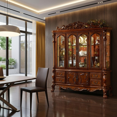 Galota Deco Szafa Witryny Szafki do salonu Pokaż barokowy design