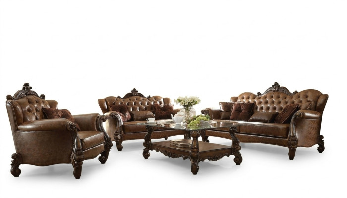 Skórzana sofa Zestaw sofowy 3+1+1 miejsce do siedzenia Zestaw Ustawić tapicerowaną sofę kanapową
