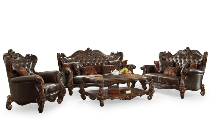 Zestaw sofowy 3+1+1 miejsce do siedzenia Skóra Sofa Kanapa Podkładka Ustawić Zestaw sofowy