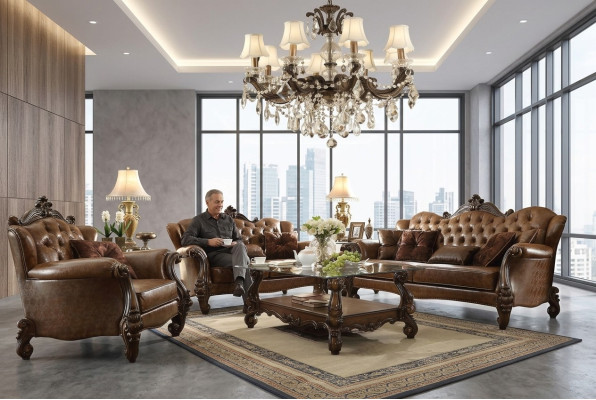 Zestaw sofowy 3+2+1 miejsce do siedzenia Sofa Kanapa Podkładka Ustawić Kanapy Skóra