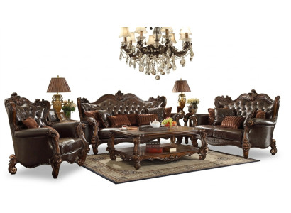 Klasyczny Ustawić 3+2+1 Zestaw sofowy Sofa Sofa Skóra Sofa Podkładka