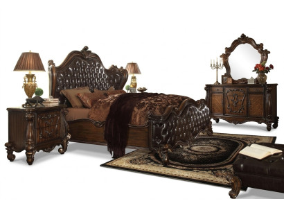 Design Sypialnia 5 szt. Sypialnia Kompletny zestaw Łóżko Deco Stolik nocny