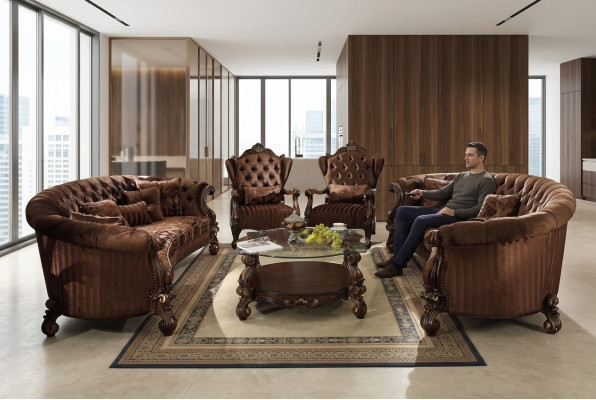 Meble do Salonu Klasyczny Zestaw sofowy stolik kawowy Sofa Zestaw wypoczynkowy
