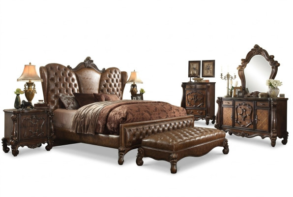 Skórzane łóżko Chesterfield Łóżko łóżka Podkładka Design Podwójne łóżko 180x200cm