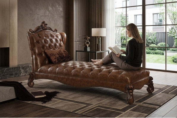 Luksusowa Sofa Szezlong Leżak Antyk Podkładka Barokowy Rokoko