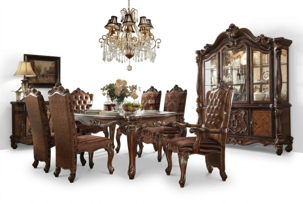 Klasyczny luksusowy Tabela Drewno stoły Deco Rokoko Barok Salon jadalniany w stylu Antyka