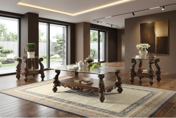Szlachetny designerski stolik kawowy Stolik dekoracyjna sofa do salonu Tabela Baroque