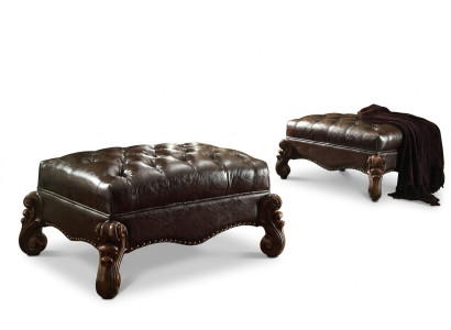 Podnóżek Stołek tapicerowany otomana Stołek Chesterfield Barok