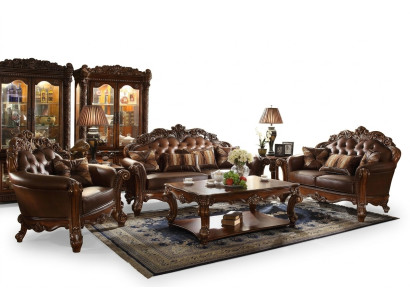 Classic Ustawić 3+2+1+1 miejsce do siedzenia Zestaw sofowy Couch Sofa Skóra Sofa
