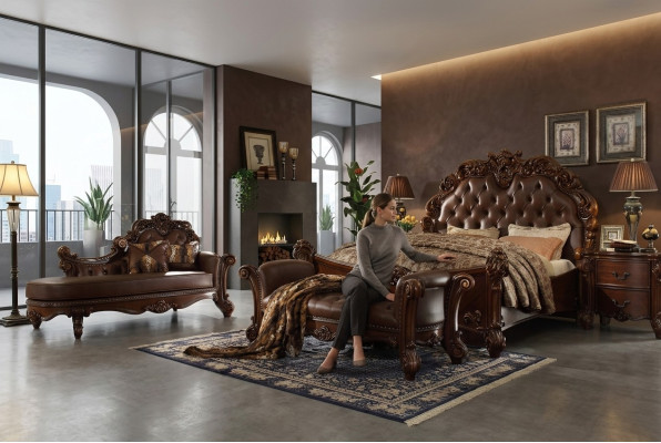 Podwójne łóżko łóżko podwójne luksusowe łóżko barokowe rokoko Antyk w stylu Chesterfield