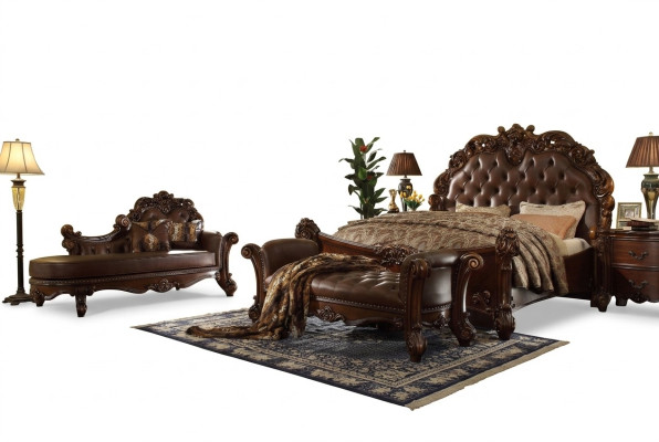 Podwójne łóżko łóżko podwójne luksusowe łóżko barokowe rokoko Antyk w stylu Chesterfield