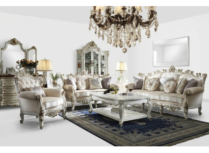 Luksusowy zestaw sofowy Chesterfield 3+2+1 miejsce do siedzenia z meblami stolik kawowy Couch