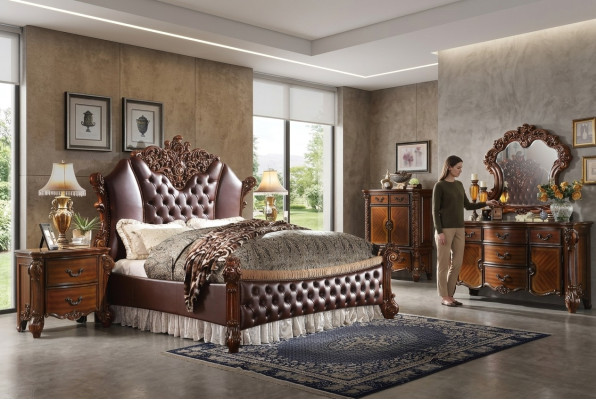 Łóżko Podkładka Design Luksusowe Hotelowe Łóżko Podwójne Sleep Pokój Skóra Dekoracja