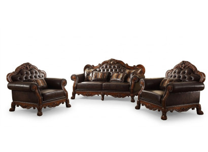 Rzeźbione Meble Zestaw sofowy 3+2 Siedziba Sofa Kanapa Podkładka Ustawić Grupa