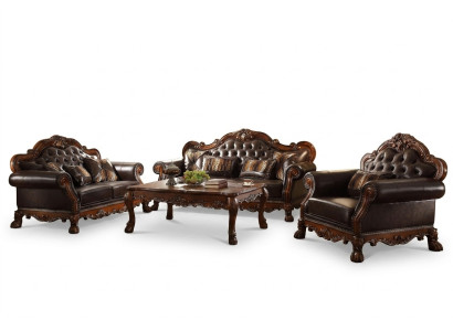 Luksusowy Zestaw Sofowy Chesterfield 3+2+1 miejsce do siedzenia z stolikiem kawowym Meble Couch Sofa Nowość