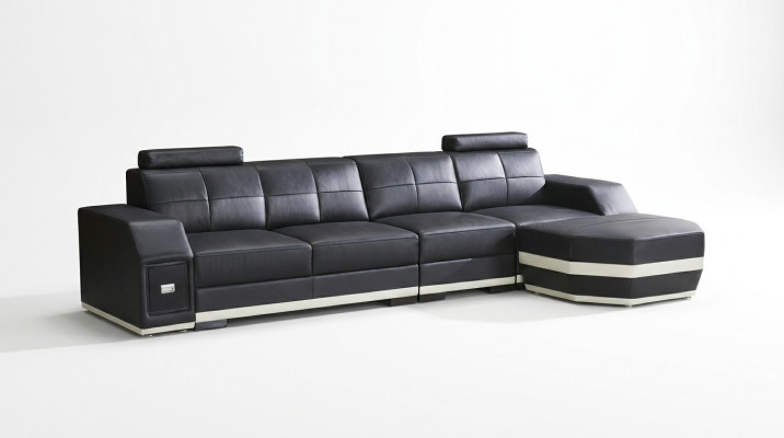 Skórzana sofa Żywy krajobraz Narożnik Ustawić Design Nowoczesna kanapa Narożnikowa w kształcie litery L