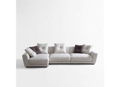 Design Narożnikowa kanapa w kształcie litery L Sofa Podkładka Włókienniczy Sofy Luksusowy Salon