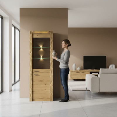 Kredens Galota Komody Witryny Szafki Szkło Design Szafa Półki Półka Nowe